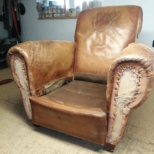 fauteuil avant réparation